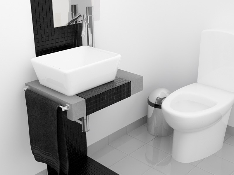 Estantería sobre wc, la solución más bonita de  para baños pequeños