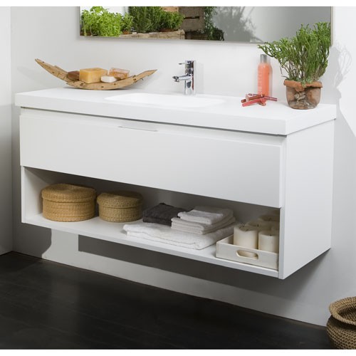 Mueble baño modelo GRANADA 120 cm moderno y muy espacioso - ASEALIA