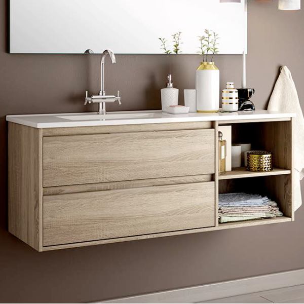 Mueble de baño moderno en madera. Tienda on-line. Moblebo.