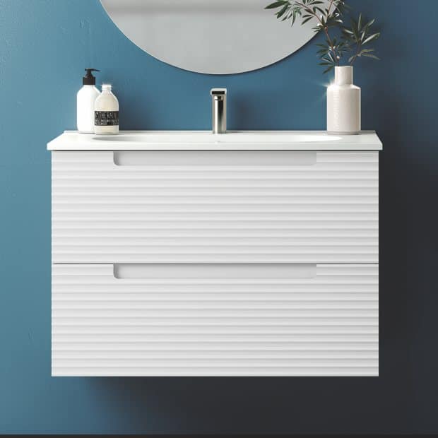 Mueble de baño SHIRO blanco brillo · Pereda